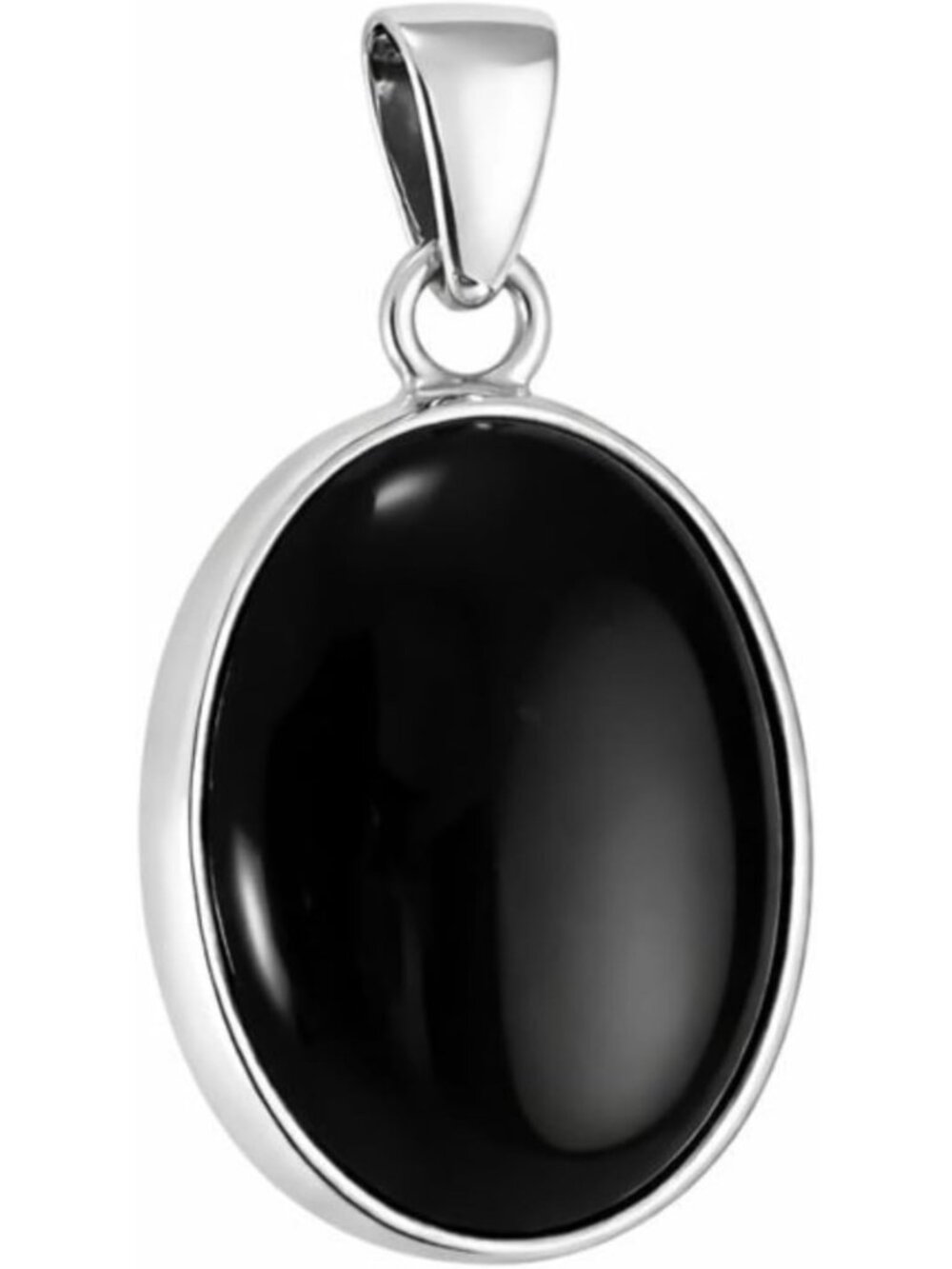 Handmade 925 Sterling Silver Oval Gemstone Pendant Necklace for Women, Small